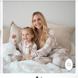 NWT Neutral Plaid Christmas Pajamas